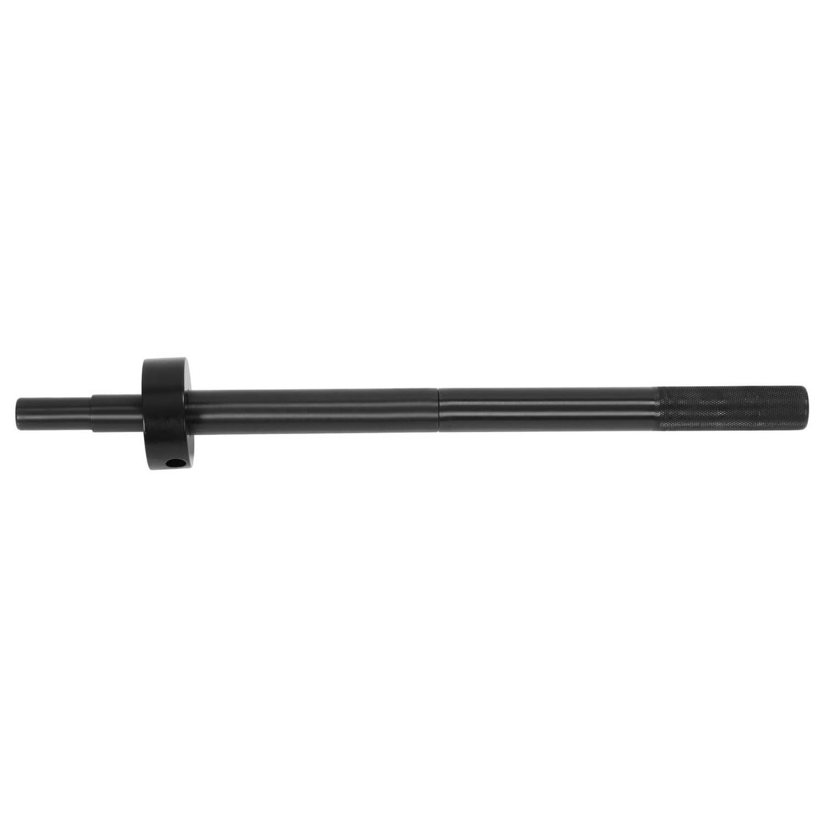 Black puller shaft with clamp collar and central adjustment section