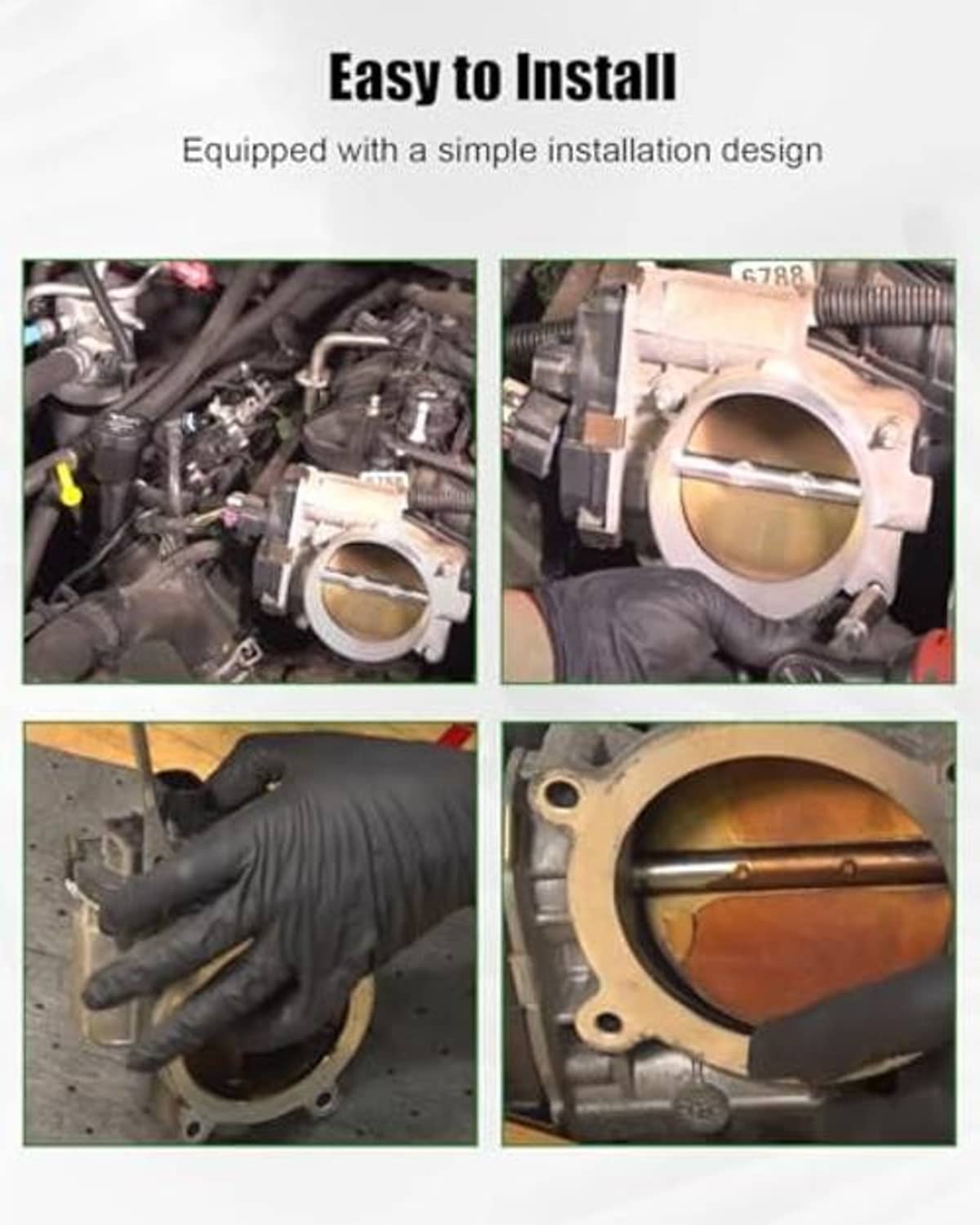 Throttle body housing with installed throttle position sensor