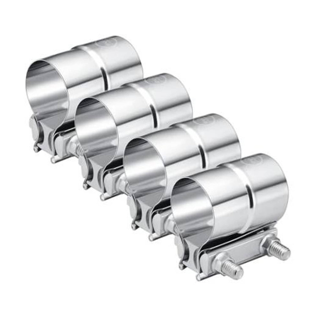 Stainless steel lap joint exhaust band clamp, 2-inch pipe size