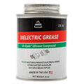 Dielectric silicone grease can, 8 oz, with red and green label