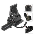 Left-side power running board motor assembly, black housing with wiring and connectors