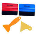 Felt edge squeegee kit: red/blue felt blocks, plus orange and yellow scrapers