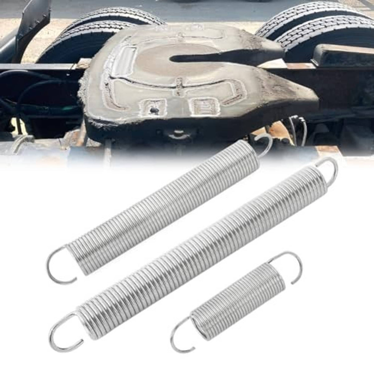 Replacement spring kit: three metal coil springs with loop end hooks