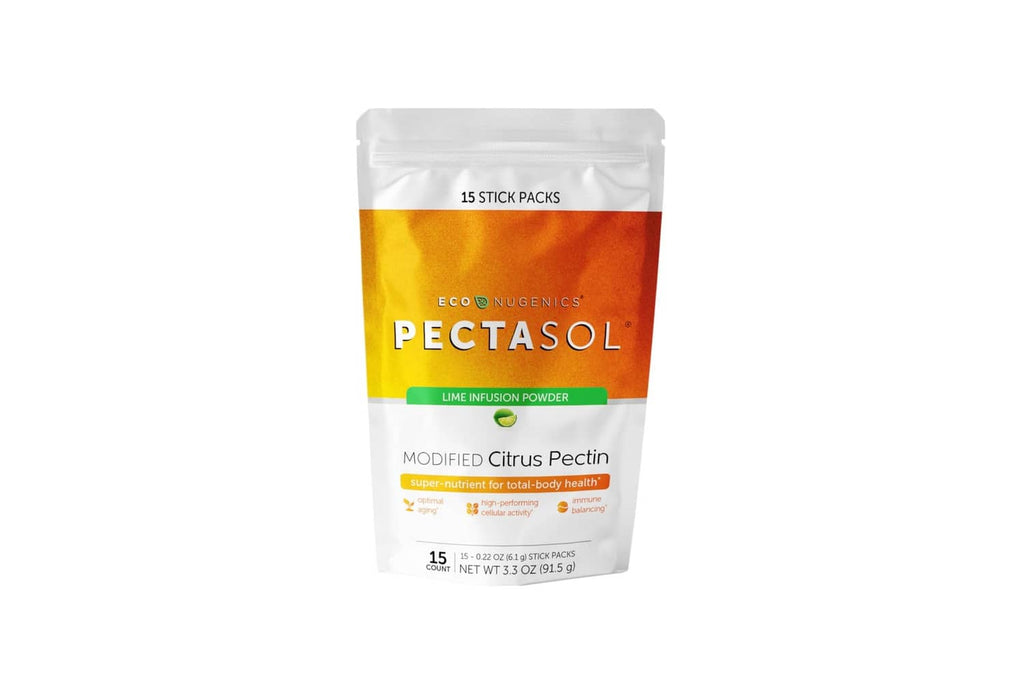 EcoNugenics PectaSol pectin stick-pack pouch, 15 lime stick packs