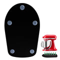 Black oval mixer moving mat with four corner suction pads