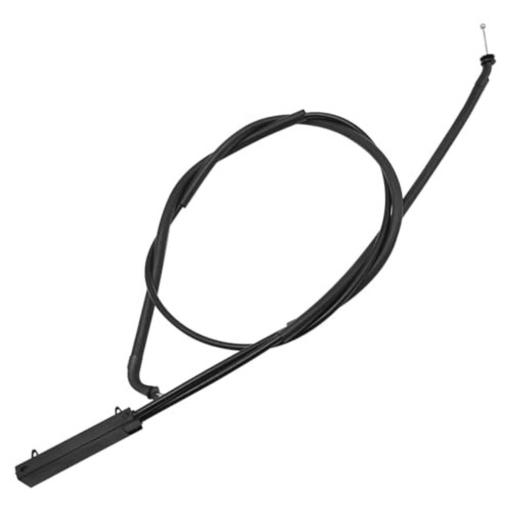 Black hood lock release cable with looped section and pin end