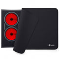 Black stove top cover with rounded corners, FLASLD logo on front
