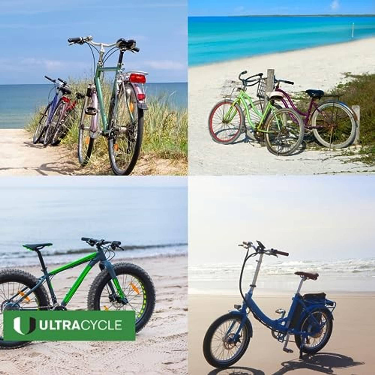 Bicycles with black foam handlebar grips for cruiser and road riding