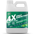 4X spray surfactant concentrate bottle, 32 fl oz, white bottle with green label