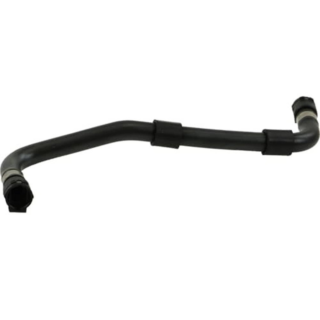 Rein black water hose with two end fittings and central sleeve clamp