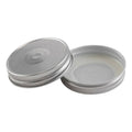 Silver regular-mouth mason jar metal lids with safety button and seal liner
