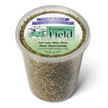 Resealable plastic tub of dried catnip and silver vine blend for cats