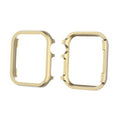 Gold aluminum Apple Watch 38mm bumper case with raised screen protection frame
