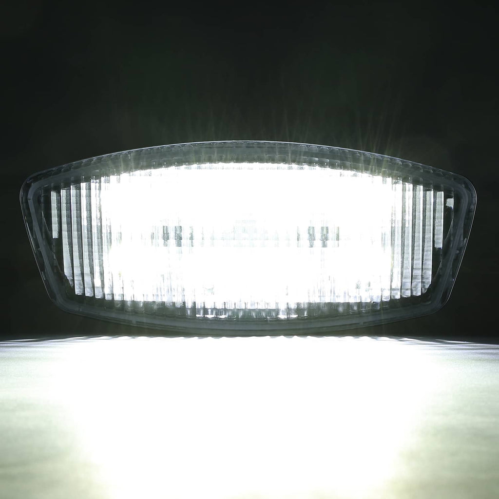 Lit LED cab roof marker light with clear oval lens and dense LED array