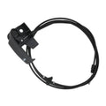 Black hood release cable pull handle assembly with mounting bracket and cables