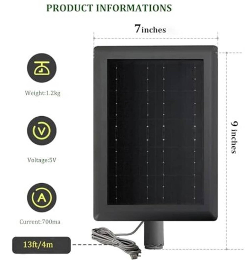 Square solar panel with stand, size 7 inches, 5V output
