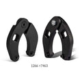 Black adjustable hydraulic gland nut wrench set with two U-shaped tools