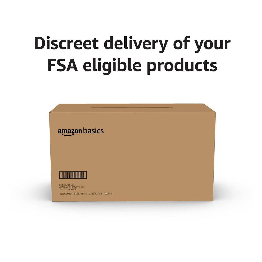 Discreet Amazon Basics shipping box for women's incontinence pads