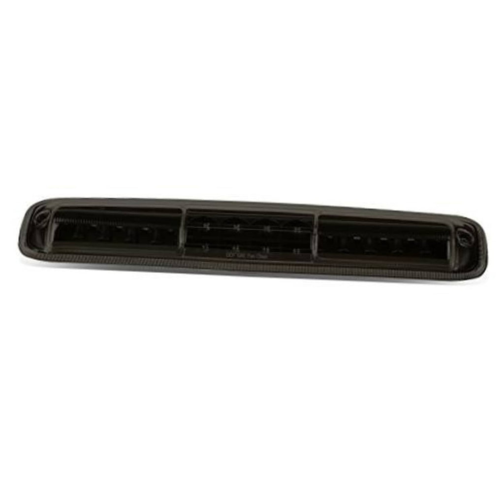 Black LED third brake light bar with smoky housing and rear lens