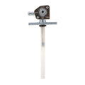 Fuel petcock valve switch with clear fuel line and metal bracket, black cap