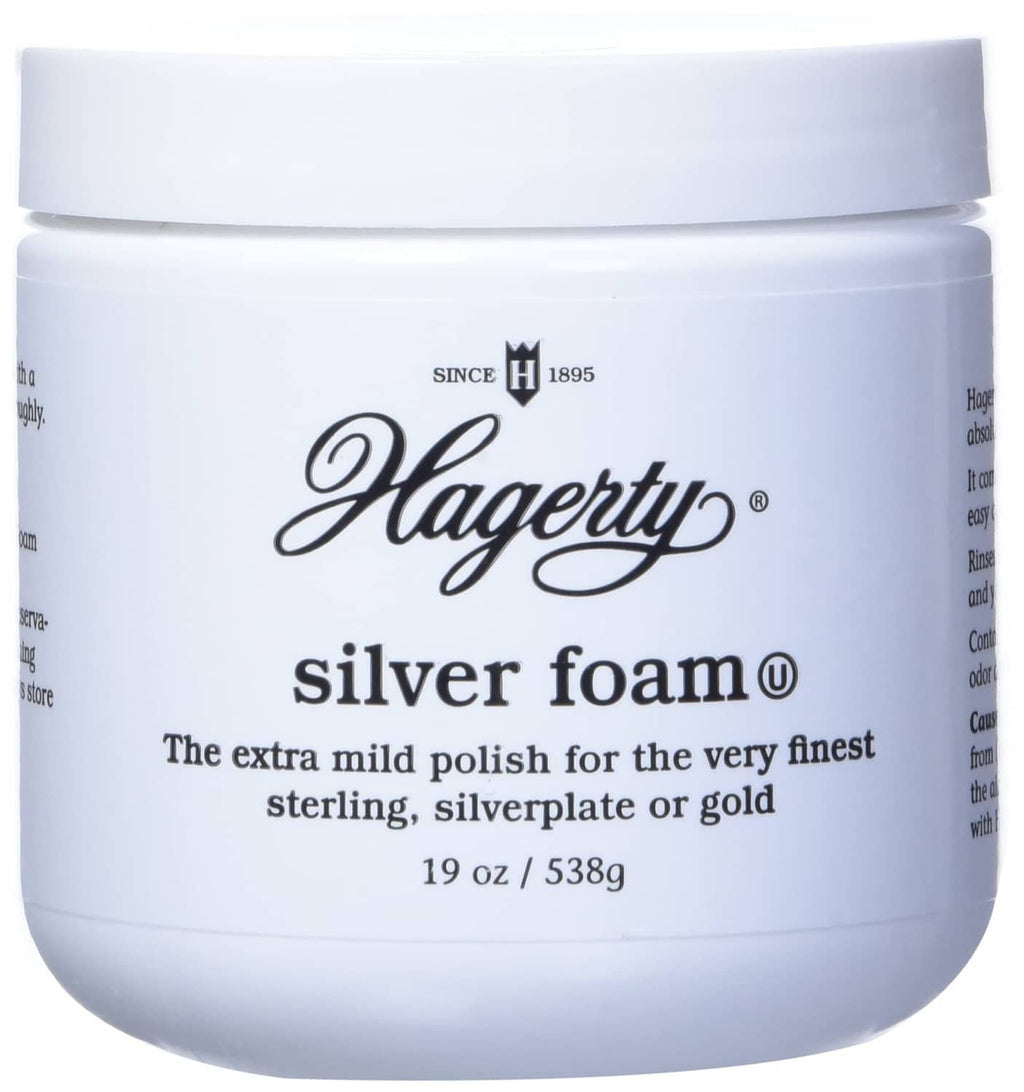 White Hagerty Silver Foam silverware polish jar, 19 oz