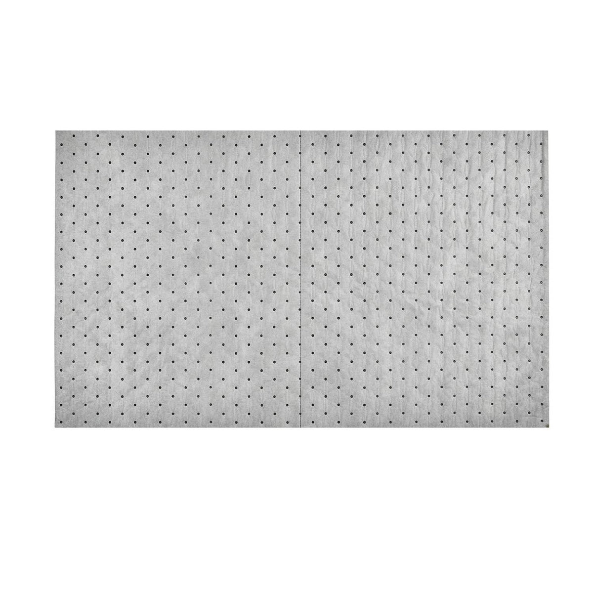 Gray oil-absorbent pad sheet with dotted perforation pattern, medium-duty