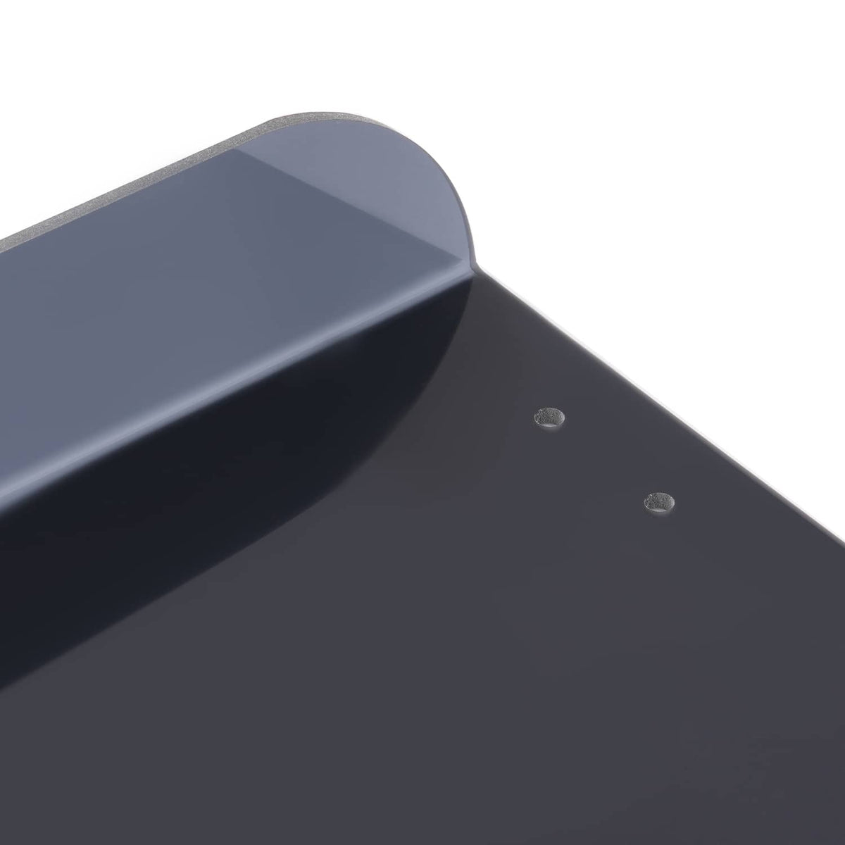 Tinted flip windshield screen, dark smoked panel with rounded top edge.