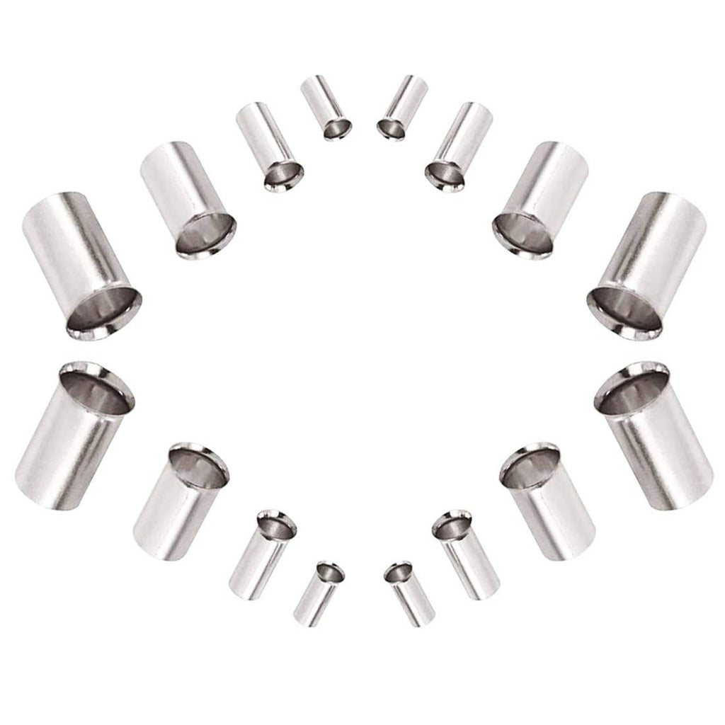 Non-insulated copper wire crimp ferrules, assorted barrel sizes