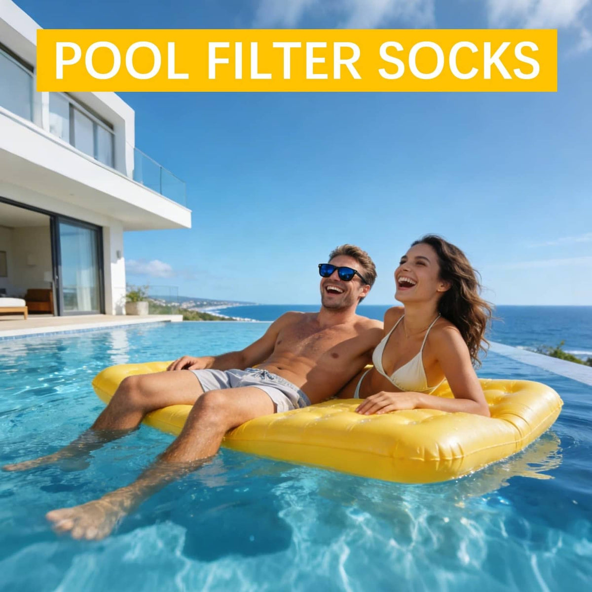 45-pack pool filter socks for skimmer baskets, white mesh