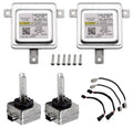 Xenon HID headlight ballast control units with D3S bulbs, screws, and wiring harness