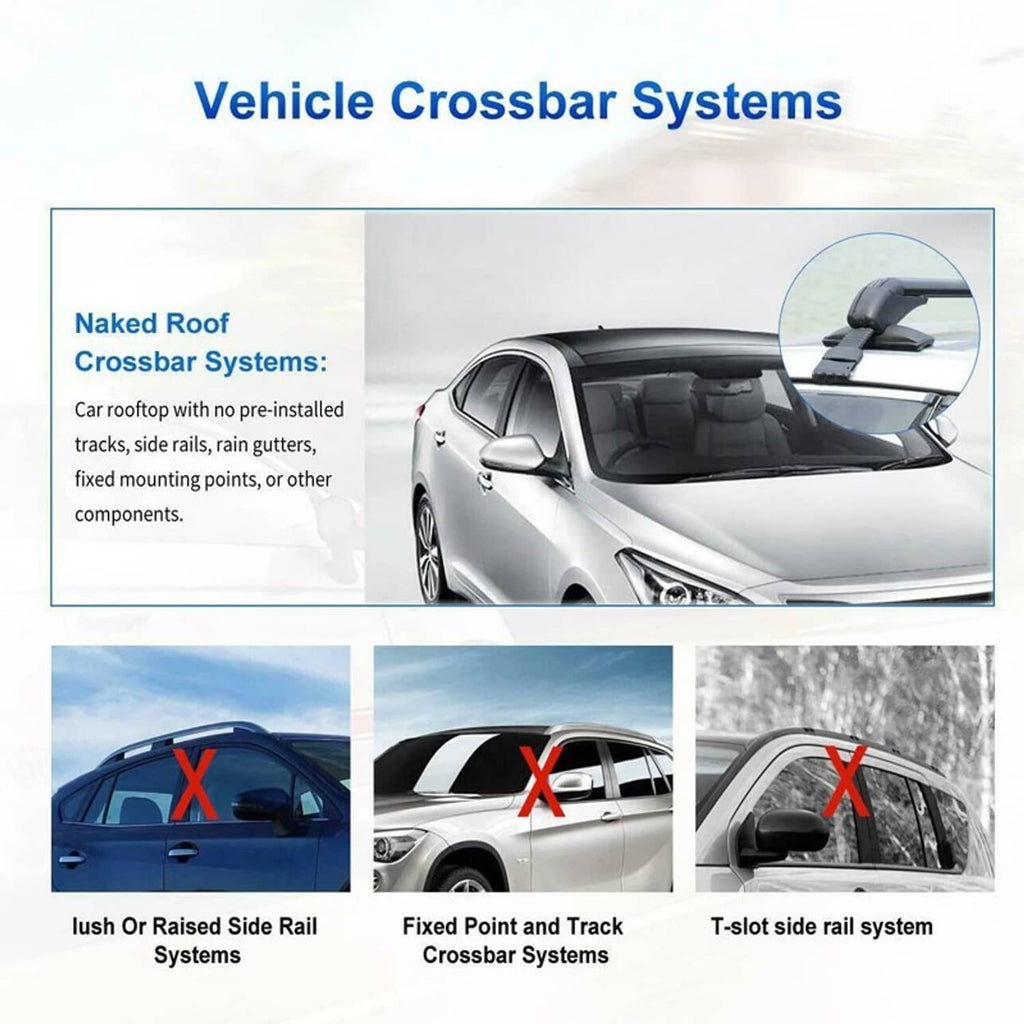 Roof crossbar system with mounting clamps on a vehicle roof