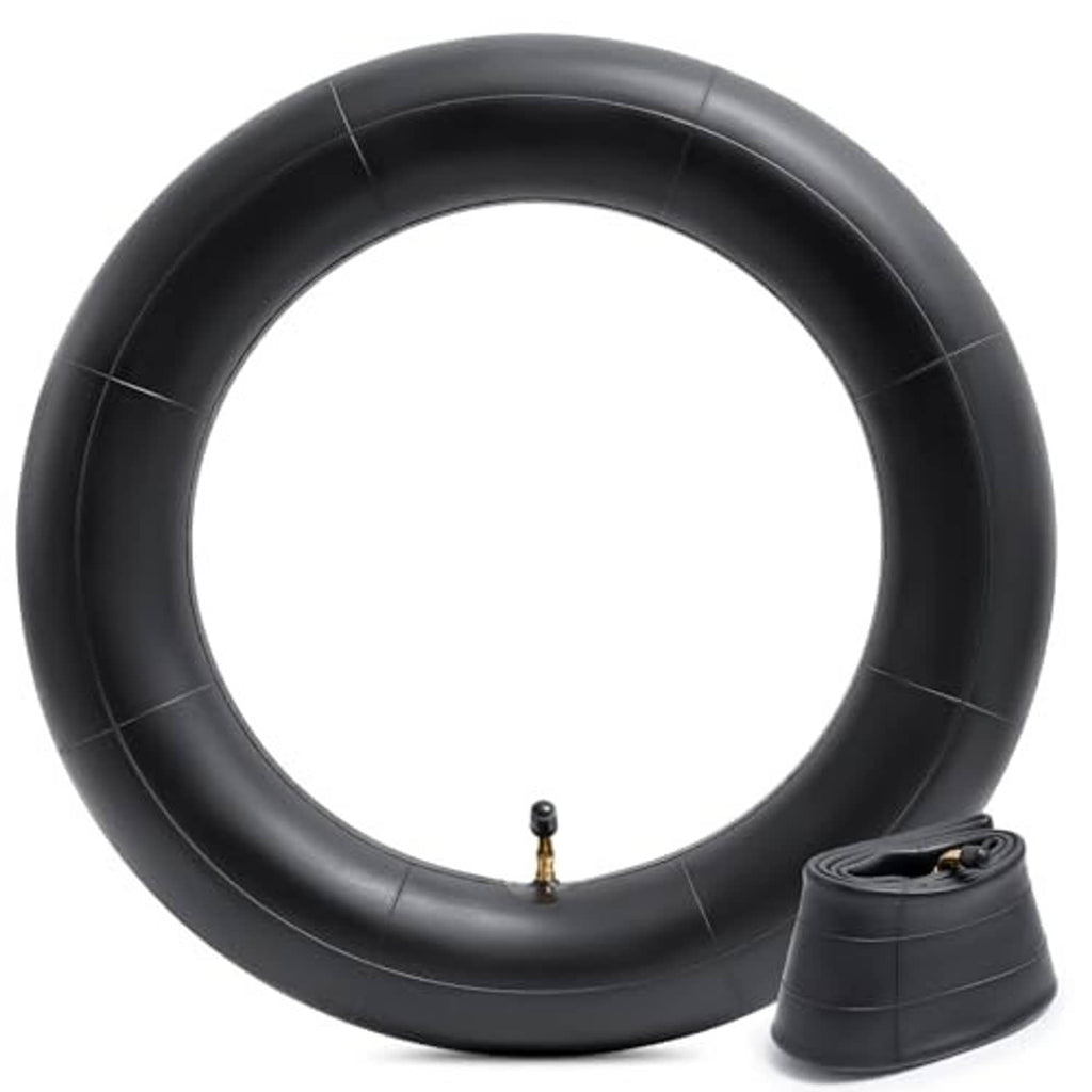 Black 14x3.0 inner tube with straight valve, round profile