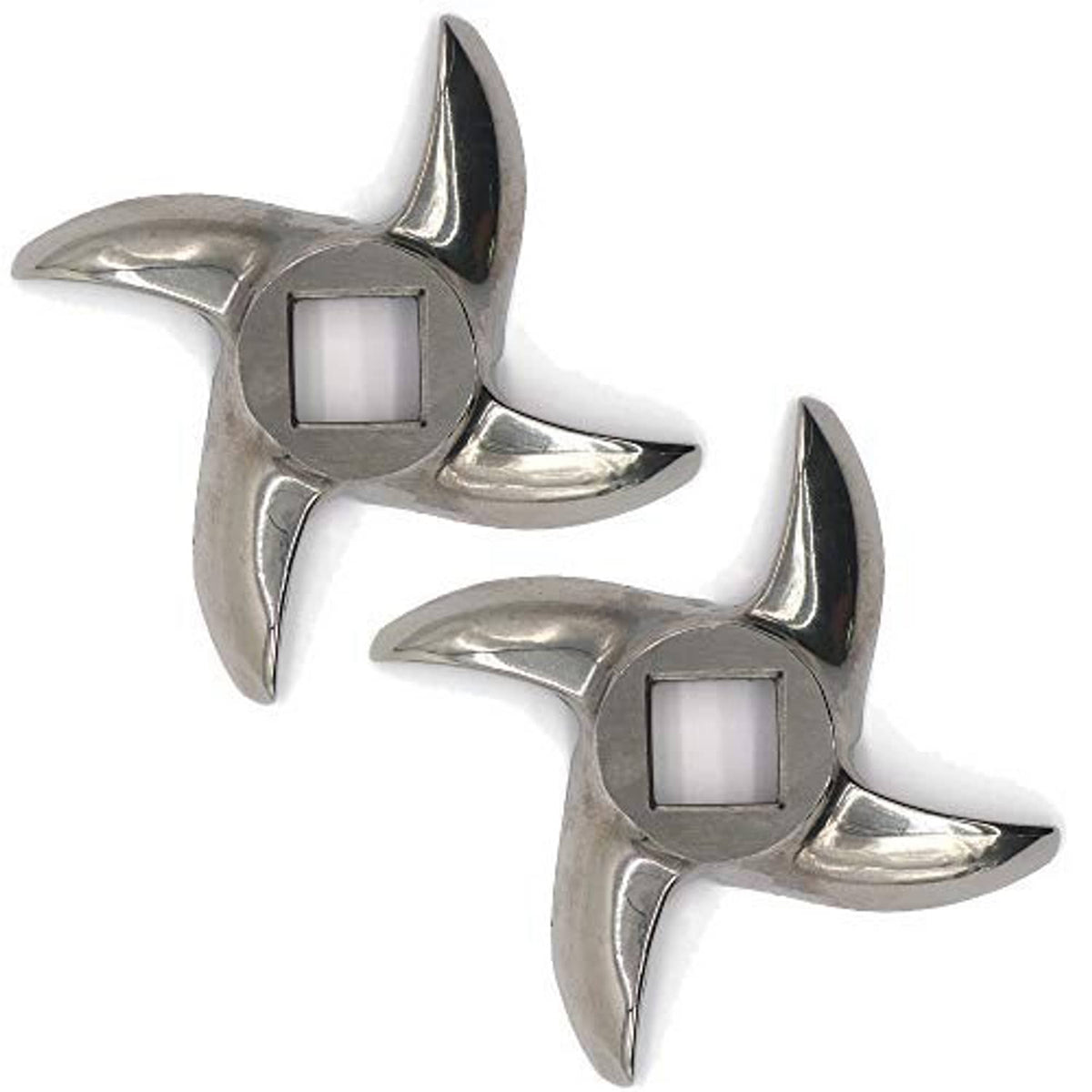 Meat grinder blade (#12) stainless steel cutter with three curved knife arms