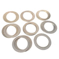 Muzzle brake alignment shim kit, metal washer ring shims set
