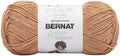 Skein of Bernat Softee cotton-blend yarn, tan light weight for crafts