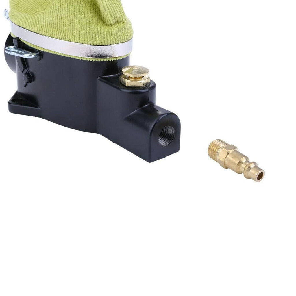Pneumatic air spark plug cleaner tool with brass fitting and side air outlet
