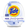 Tide PODS free & gentle laundry detergent container, 112-count, free and gentle label