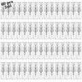 Csdtylh mini refillable glass spray bottles, clear bodies with metal sprayer caps