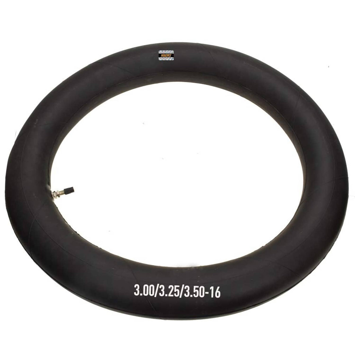 Black 3.00/3.25/3.50-16 dirt bike inner tube with valve stem