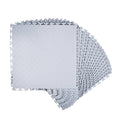 Interlocking garage floor tile set in light gray with raised diamond texture