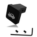 Black hood latch release handle with screws and L-shaped cable