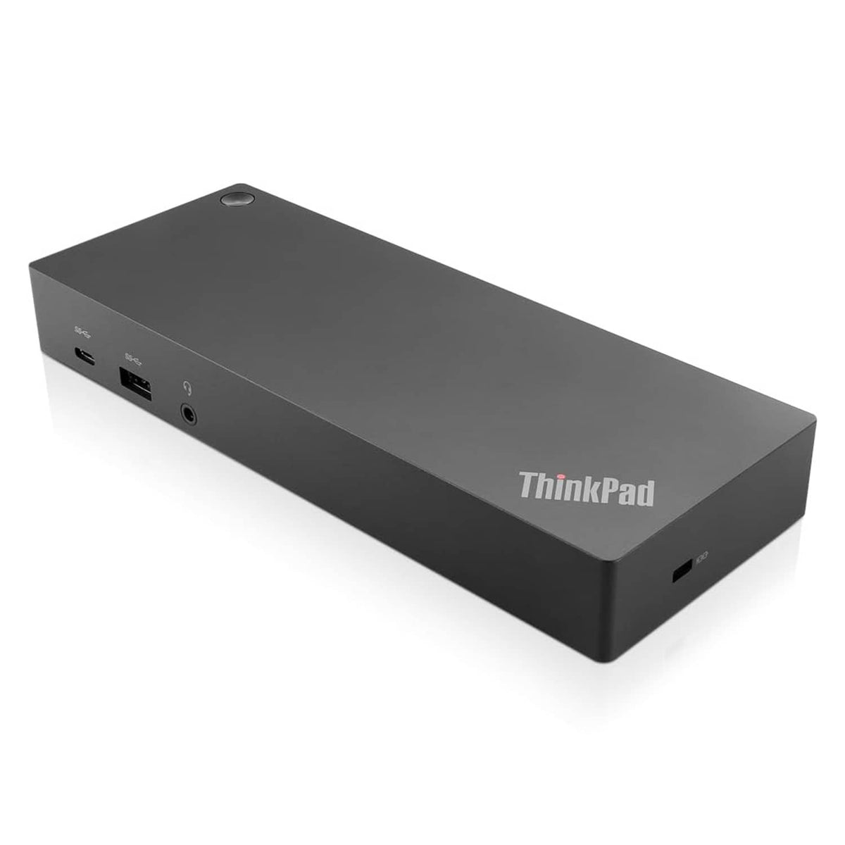 Lenovo ThinkPad hybrid USB-C dock with USB-A ports, black metal enclosure