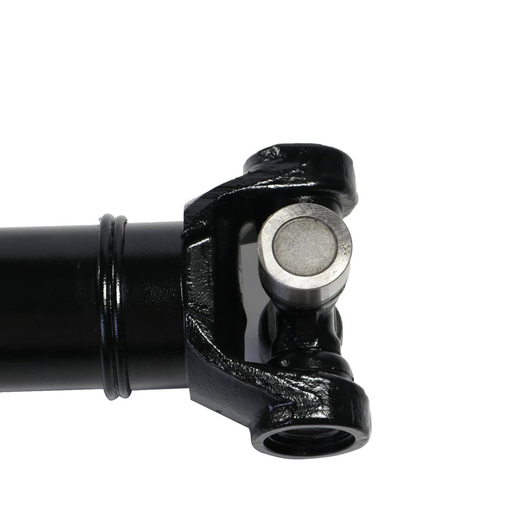 Front drive shaft prop with black yoke and circular bearing cap