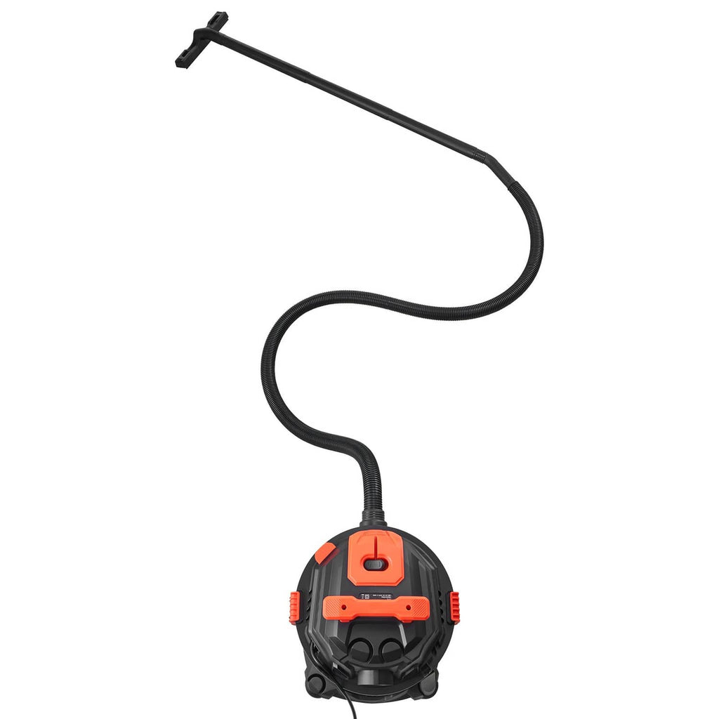 Uimoso wet/dry vacuum hose and canister top with orange switch and handle