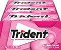 Trident Bubblegum sugar-free gum multipack, pink retail box with logo