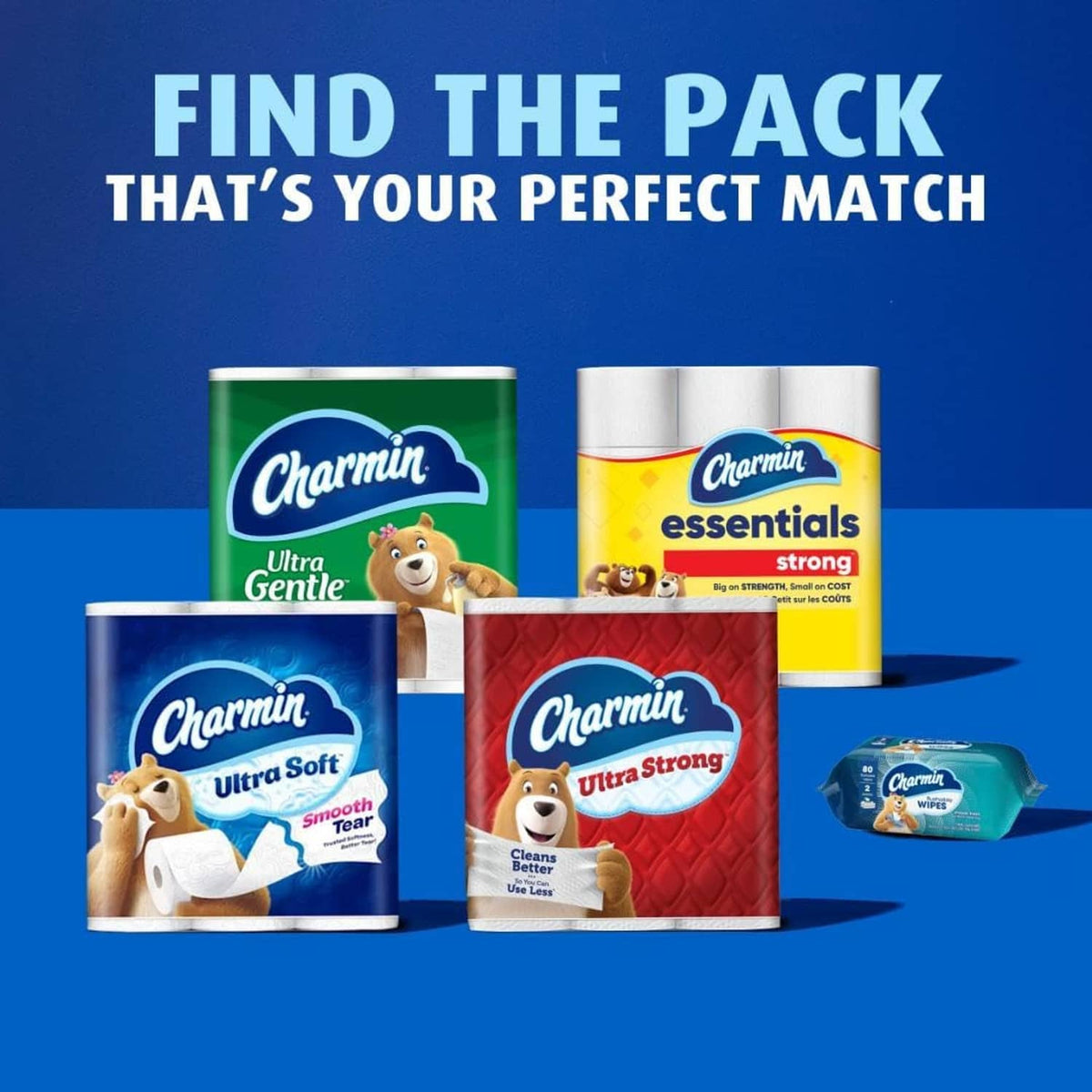 Charmin toilet paper multipack with Ultra Soft and Ultra Strong packs