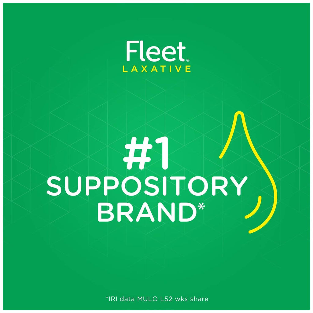 Fleet #1 suppository brand promotional card for liquid glycerin suppositories