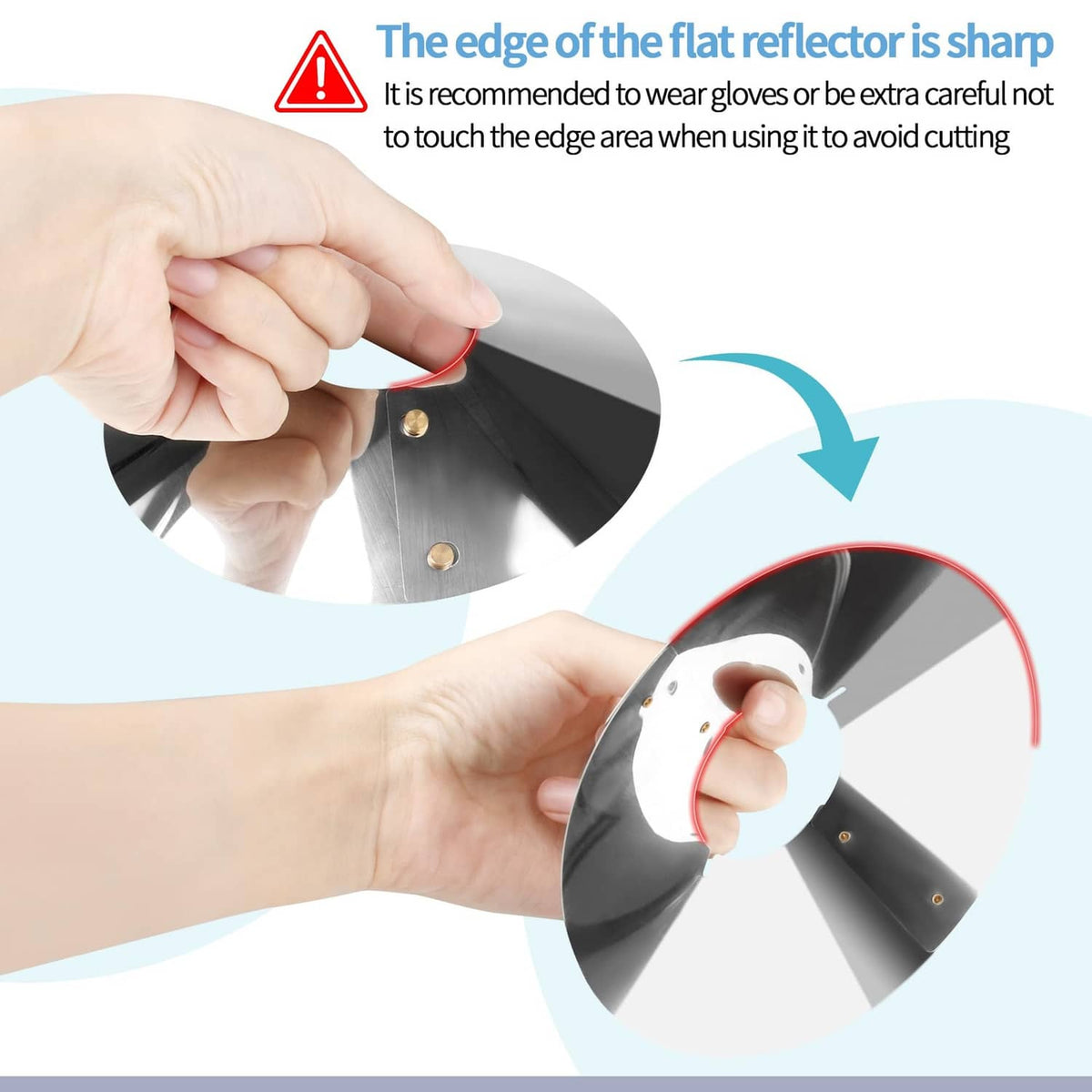 RivetOak SUNJIKA Candle Reflector Compatible with UCO Lantern inch, colourless
