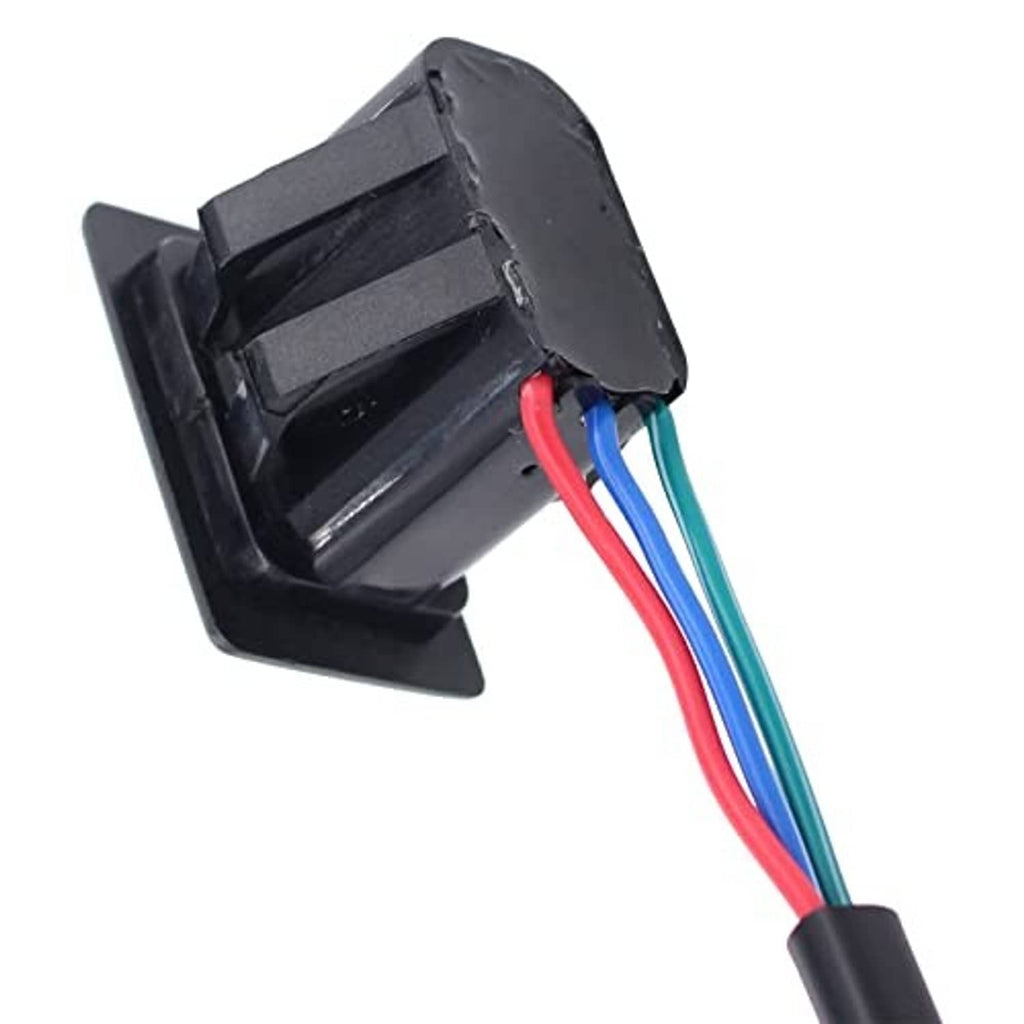 Trim switch rear housing with terminal area and red/blue/green wiring