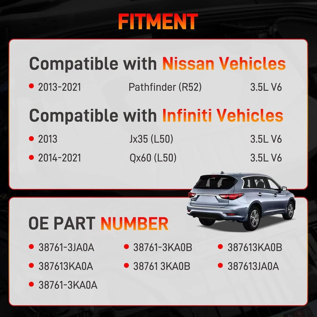 Rear differential coupling fitment and OE part number graphic with coupling silhouette